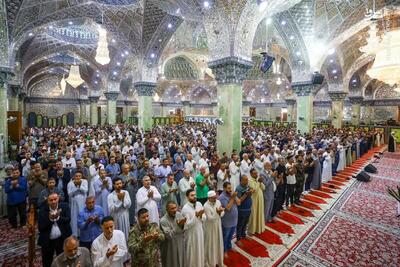 عکس/ اقامه نماز عید قربان در سامرا
