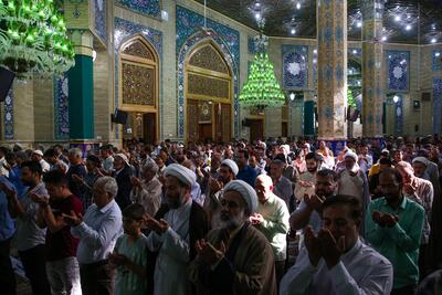 گزارش تصویری: اقامه نماز عید قربان در مسجد جمکران | خبرگزاری بین المللی شفقنا