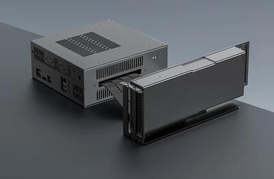ازراک مینی کامپیوتر DeskMate X600 را با eGPU رونمایی می‌کند