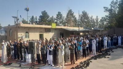 برگزاری نماز عید قربان توسط اتباع افغانستانی + تصاویر