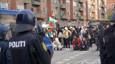 پلیس دانمارک معترضان حامی فلسطین را بازداشت کرد