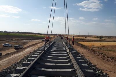 پروژه اتصال بندر کاسپین به راه آهن سراسری افتتاح شد + فیلم