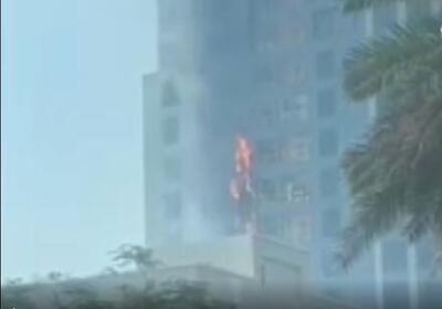 آتش سوزی برج مونا در کیش+فیلم