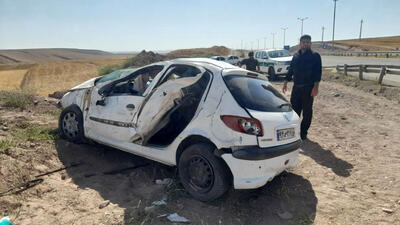 تصادف شاخ به شاخ پژو 206با پژو پارس در خوزستان 10زخمی برجای گذاشت