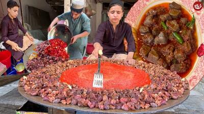 (ویدئو) پخت واوایشکای جگر گاو به روش آشپز خیابانی 15 ساله در پاکستان