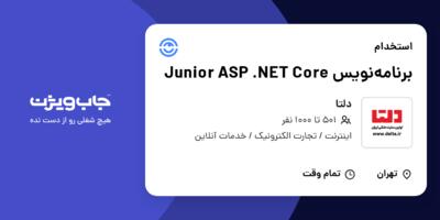 استخدام برنامه‌نویس Junior ASP .NET Core در دلتا