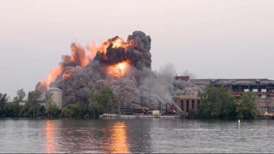 تخریب هولناک یک نیروگاه برق با مواد منفجره+ فیلم