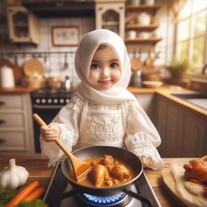 گالری تصاویر پروفایل دختر کوچولوهای آشپز!