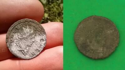 کشف سکه ۱۶۰۰ساله تصویرگر امپراتور روم