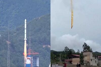 سقوط راکت ماهواره‌بر چینی بر روی منطقه‌ای مسکونی