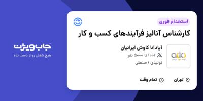 استخدام کارشناس آنالیز فرآیندهای کسب و کار در آپادانا کاوش ایرانیان
