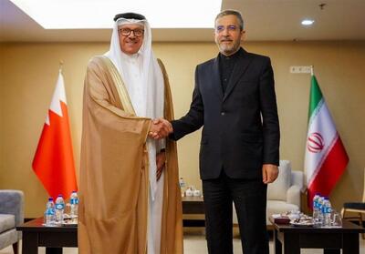 دیدار وزیر خارجه بحرین با علی باقری - تسنیم