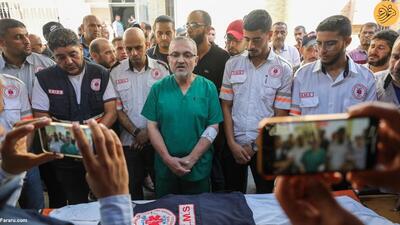 (تصاویر) شهادت مدیر اورژانس وزارت بهداشت غزه