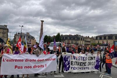 تظاهرات در فرانسه علیه جناح راست افراطی