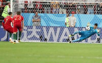 مهار پنالتی کریستیانو رونالدو توسط بیرانوند در جام جهانی 2018 / ویدئو