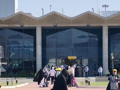 ورود نخستین گروه حجاج خراسان جنوبی به فرودگاه بین المللی شهید کاوه بیرجند