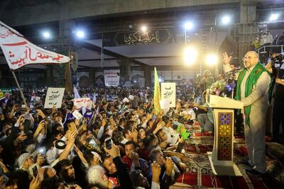 جمعیت چشمگیر مردم غیور خوزستان در حمایت از قالیباف