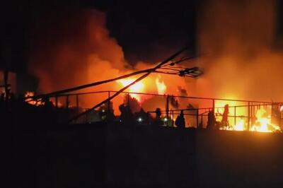 آتش سوزی گسترده در نزدیکی پایگاه نظامی صهیونیست‌ها در قدس اشغالی