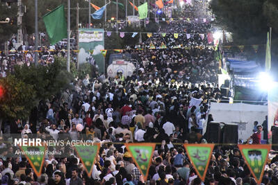 جشن کیلومتری غدیر در بیرجند