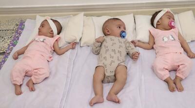 اهدای بسته ۳۳ میلیونی بنیاد برکت به سه قلوهای نوزاد یاسوجی