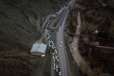 ترافیک سنگین در جاده چالوس و هراز/ فیروزکوه مسدود است