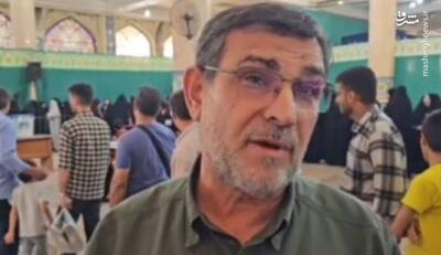 فیلم/ فرمانده نیروی دریایی سپاه در مسجد جمکران رای داد