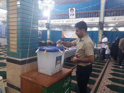 حضور مردم استان سمنان پای صندوق‌های رای