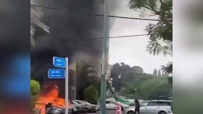 انفجار خودروی بمب‌گذاری‌شده در تل‌آویو + فیلم