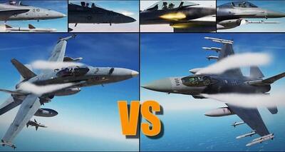 مقایسه دو جنگنده افسانه ای اف 16 فایتینگ فالکون و اف 18 سوپر هورنت