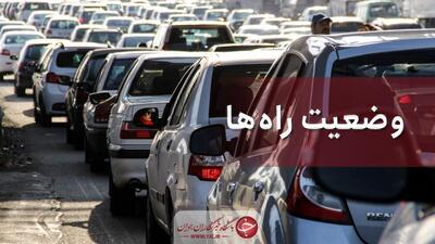 ترافیک سنگین خودرویی در چالوس و هراز
