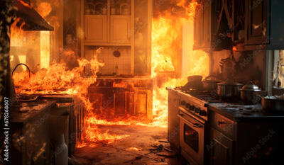 لحظه وحشتناک انفجار فاضلاب آشپزخانه مقابل صورت زن