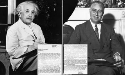 حراج میلیونی نامه اینشتین به روزولت درباره ساخت اولین بمب اتمی جهان