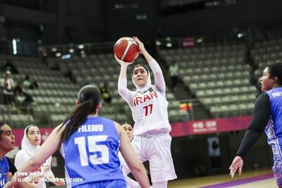 شکست دختران ایران مقابل ساموا در دیدار رده‌بندی بسکتبال کاپ آسیا