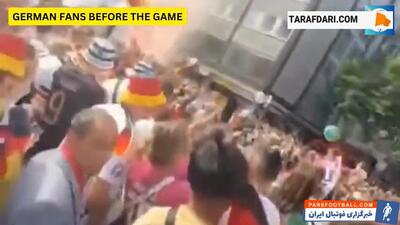 واکنش‌ها، حواشی و جشن هواداران آلمان در جریان دیدار با دانمارک و پس از بازی / فیلم - پارس فوتبال | خبرگزاری فوتبال ایران | ParsFootball