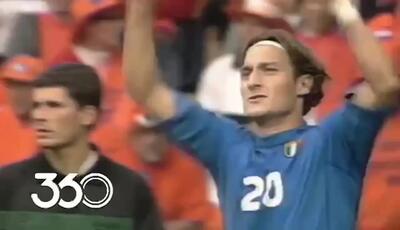 ۲۴ سال از چیپ استثنایی فرانچسکو توتی در نیمه‌نهایی یورو ۲۰۰۰ مقابل هلند میزبان گذشت