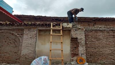 مرحله دوم مرمت بنای تاریخی نصرتیان لنگرود