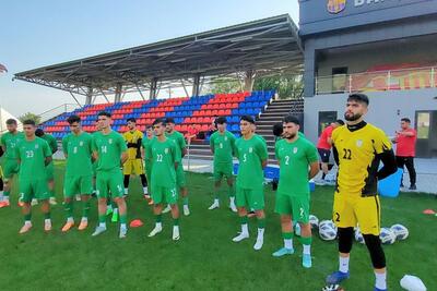 گزارش تصویری/ تمرین تیم ملی جوانان ایران در آکادمی بارسلونا
