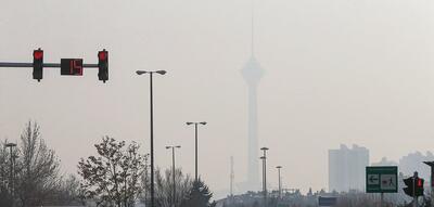 هوای پایتخت در مرز آلودگی/ وضعیت قرمز در ۲ نقطه تهران