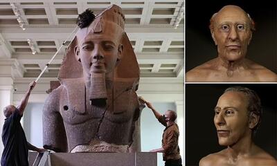 انتشار تصاویری از چهره بازسازی‌ شده قدرتمندترین فرعون مصر در آخرین لحظات زندگی اش