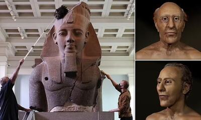 چهره بازسازی‌ شده قدرتمندترین فرعون مصر