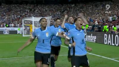 گل اول اروگوئه به آمریکا (ماتیاس اولیویرا)