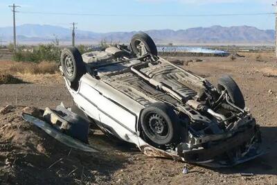 ۲ کشته بر اثر واژگونی خودرو در جاده طبس - یزد