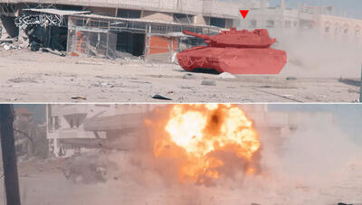 شکار ۲ تانک صهیونیست‌ها توسط مقاومت در نوار غزه