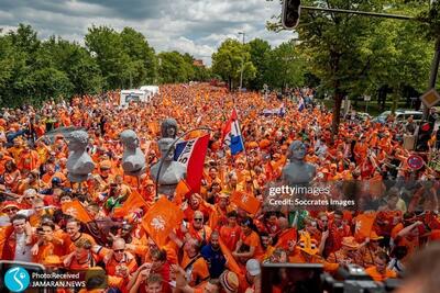 یورو ۲۰۲۴| لاله های نارنجی در خیابان های مونیخ+ عکس و ویدیو