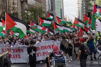 عکس/ تظاهرات حمایت مردم کانادا از غزه و فلسطین