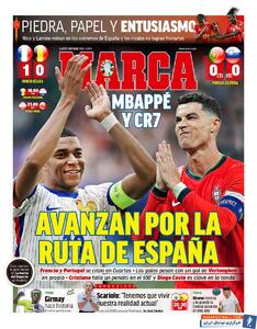 روزنامه مارکا| پیشروی امباپه و CR7 در مسیر اسپانیا - پارس فوتبال | خبرگزاری فوتبال ایران | ParsFootball
