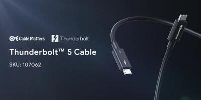 عرضه اولین کابل‌های لاکچری Thunderbolt 5؛ دو میلیون تومان ناقابل!