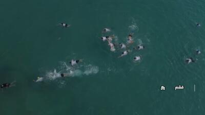 برگزاری یادواره شنای شهدای خلیج فارس در قشم