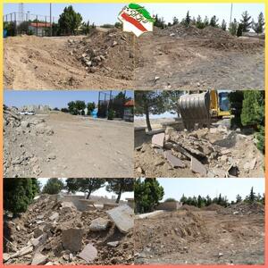 عملیات ساخت زمین مینی گلف در پارک بوستان خانواده شهر فردوسیه کلید خورد