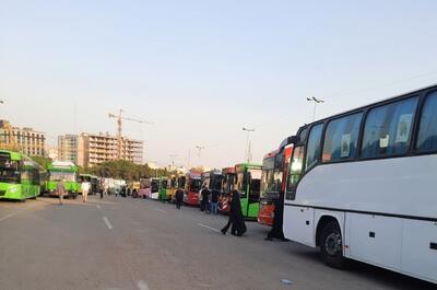 تصاویری از گردهمایی اتوبوسی حامیان سعید جلیلی در مصلی تهران